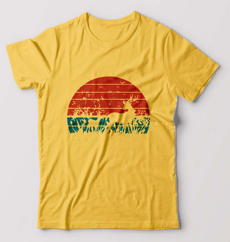 Deer T-Shirt for Men-Golden Yellow-Ektarfa.online