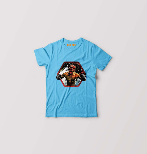 Nate Diaz UFC Kids T-Shirt for Boy/Girl-Light blue-Ektarfa.online