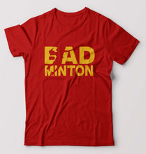 Load image into Gallery viewer, Badminton T-Shirt for Men-S(38 Inches)-Red-Ektarfa.online
