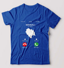 Load image into Gallery viewer, Manali Calling T-Shirt for Men-Royal Blue-Ektarfa.online
