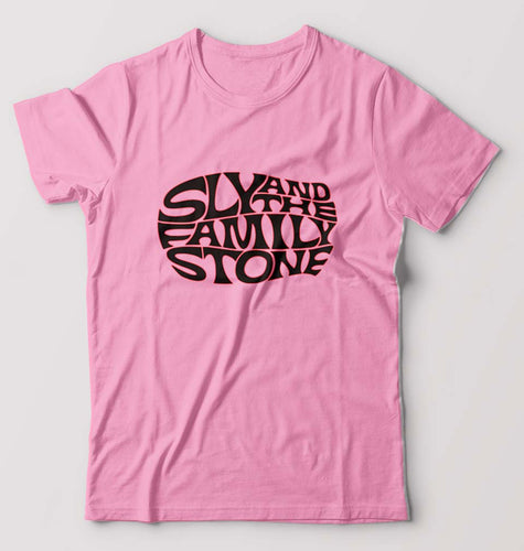 Sly and the Family Stone T-Shirt for Men-Light Baby Pink-Ektarfa.online