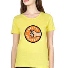 Load image into Gallery viewer, Orange Cassidy - Freshly Squeezed T-Shirt for Women-XS(32 Inches)-Yellow-Ektarfa.online
