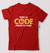Load image into Gallery viewer, Coder Geek T-Shirt for Men-Red-Ektarfa.online
