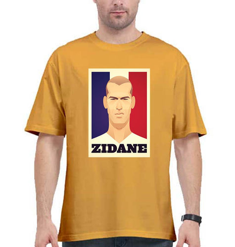 Zidane Oversized T-Shirt for Men-Golden Yellow-Ektarfa.online