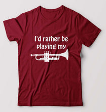 Load image into Gallery viewer, Trumpet Love T-Shirt for Men-Maroon-Ektarfa.online
