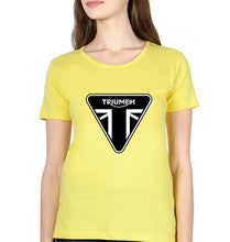 Load image into Gallery viewer, Triumph T-Shirt for Women-XS(32 Inches)-Yellow-Ektarfa.online
