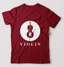 Load image into Gallery viewer, Violin T-Shirt for Men-Maroon-Ektarfa.online
