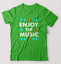 Load image into Gallery viewer, Music T-Shirt for Men-S(38 Inches)-flag green-Ektarfa.online
