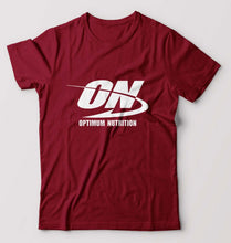 Load image into Gallery viewer, optimum nutrition (ON) T-Shirt for Men-Maroon-Ektarfa.online

