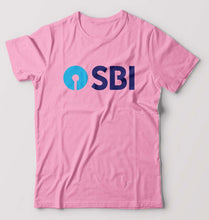 Load image into Gallery viewer, State Bank of India(SBI) T-Shirt for Men-S(38 Inches)-Light Baby Pink-Ektarfa.online
