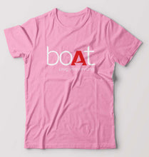 Load image into Gallery viewer, Boat T-Shirt for Men-S(38 Inches)-Light Baby Pink-Ektarfa.online
