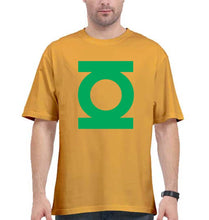 Load image into Gallery viewer, Green Lantern Superhero Oversized T-Shirt for Men-Golden Yellow-Ektarfa.online
