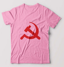 Load image into Gallery viewer, Communist party T-Shirt for Men-S(38 Inches)-Light Baby Pink-Ektarfa.online
