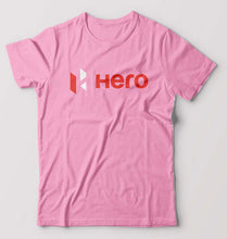 Load image into Gallery viewer, Hero MotoCorp T-Shirt for Men-S(38 Inches)-Light Baby Pink-Ektarfa.online

