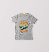 Load image into Gallery viewer, Wolf T-Shirt for Boy/Girl-Grey-Ektarfa.online
