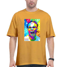 Load image into Gallery viewer, Rafael Nadal (RAFA) Oversized T-Shirt for Men-Golden Yellow-Ektarfa.online
