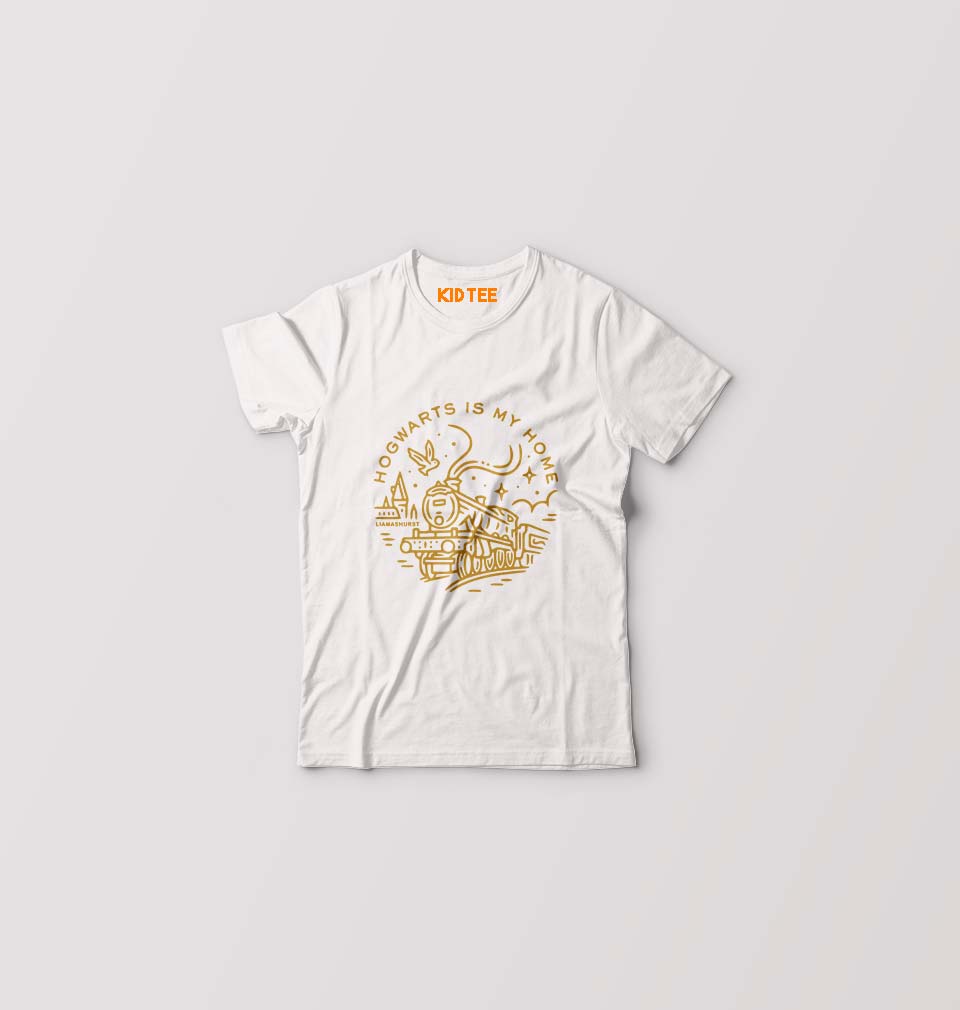 Harry Potter Hogwarts Kids T-Shirt for Boy/Girl-White-Ektarfa.online