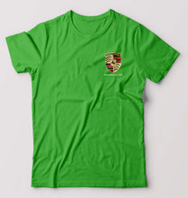 Load image into Gallery viewer, Porsche Pocket Logo T-Shirt for Men-S(38 Inches)-Flag Green-Ektarfa.online
