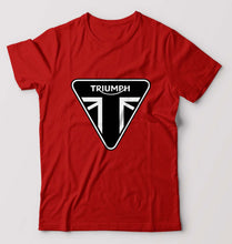 Load image into Gallery viewer, Triumph T-Shirt for Men-S(38 Inches)-Red-Ektarfa.online
