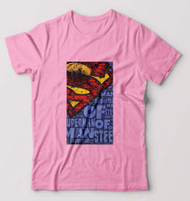 Load image into Gallery viewer, Superman Superhero T-Shirt for Men-Light Baby Pink-Ektarfa.online
