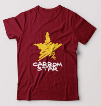 Load image into Gallery viewer, Carrom Star T-Shirt for Men-Maroon-Ektarfa.online

