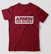 Load image into Gallery viewer, Armin Van Buuren T-Shirt for Men-S(38 Inches)-Maroon-Ektarfa.online
