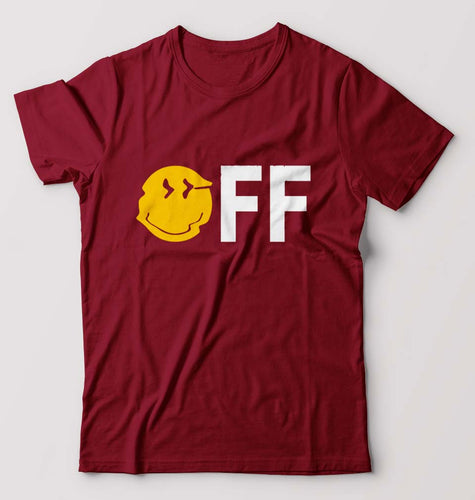 Emoji Off T-Shirt for Men-Maroon-Ektarfa.online