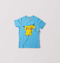 Load image into Gallery viewer, Pikachu Kids T-Shirt for Boy/Girl-Light Blue-Ektarfa.online
