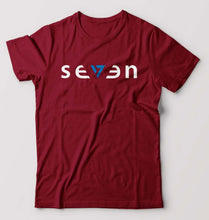Load image into Gallery viewer, Seven MS Dhoni Thala T-Shirt for Men-Maroon-Ektarfa.online

