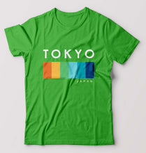 Load image into Gallery viewer, Tokyo Japan T-Shirt for Men-S(38 Inches)-flag green-Ektarfa.online
