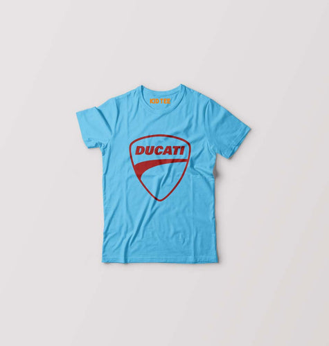 Ducati Kids T-Shirt for Boy/Girl-Light Blue-Ektarfa.online