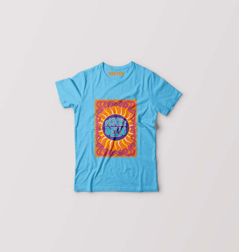Psychedelic Kids T-Shirt for Boy/Girl-Light blue-Ektarfa.online