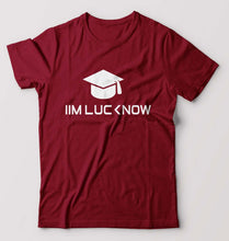Load image into Gallery viewer, IIM L Lucknow T-Shirt for Men-S(38 Inches)-Maroon-Ektarfa.online
