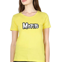 Load image into Gallery viewer, Misfits T-Shirt for Women-Yellow-Ektarfa.online
