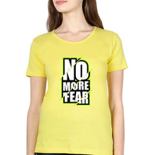 Load image into Gallery viewer, Fear T-Shirt for Women-XS(32 Inches)-Yellow-Ektarfa.online
