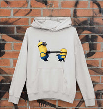 Load image into Gallery viewer, Minion Fight Unisex Hoodie for Men/Women-S(40 Inches)-Grey Melange-Ektarfa.online
