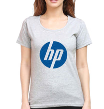 Load image into Gallery viewer, Hewlett-Packard(HP) T-Shirt for Women-XS(32 Inches)-Grey Melange-Ektarfa.online
