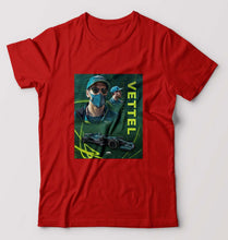 Load image into Gallery viewer, Sebastian Vettel F1 T-Shirt for Men-S(38 Inches)-Red-Ektarfa.online
