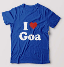 Load image into Gallery viewer, I Love Goa T-Shirt for Men-Royal Blue-Ektarfa.online
