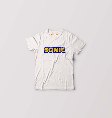 Sonic Kids T-Shirt for Boy/Girl-White-Ektarfa.online