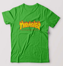 Load image into Gallery viewer, Thrasher T-Shirt for Men-S(38 Inches)-flag green-Ektarfa.online
