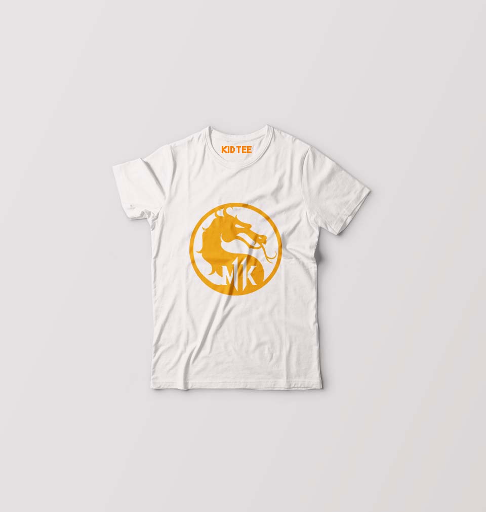 Mortal Kombat Kids T-Shirt for Boy/Girl-White-Ektarfa.online
