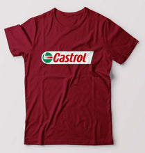 Load image into Gallery viewer, Castrol T-Shirt for Men-S(38 Inches)-Maroon-Ektarfa.online
