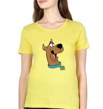 Load image into Gallery viewer, Scooby Doo T-Shirt for Women-XS(32 Inches)-Yellow-Ektarfa.online
