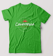 Load image into Gallery viewer, California T-Shirt for Men-S(38 Inches)-flag green-Ektarfa.online
