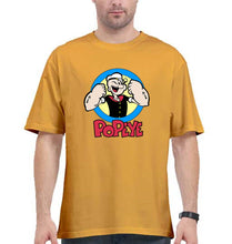 Load image into Gallery viewer, Popeye Oversized T-Shirt for Men-Golden Yellow-Ektarfa.online
