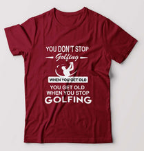 Load image into Gallery viewer, Golf T-Shirt for Men-Maroon-Ektarfa.online
