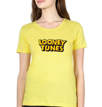 Load image into Gallery viewer, Looney Tunes T-Shirt for Women-XS(32 Inches)-Yellow-Ektarfa.online
