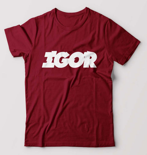 Igor T-Shirt for Men-Maroon-Ektarfa.online
