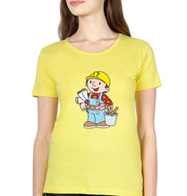 Load image into Gallery viewer, Bob the Builder T-Shirt for Women-XS(32 Inches)-Yellow-Ektarfa.online
